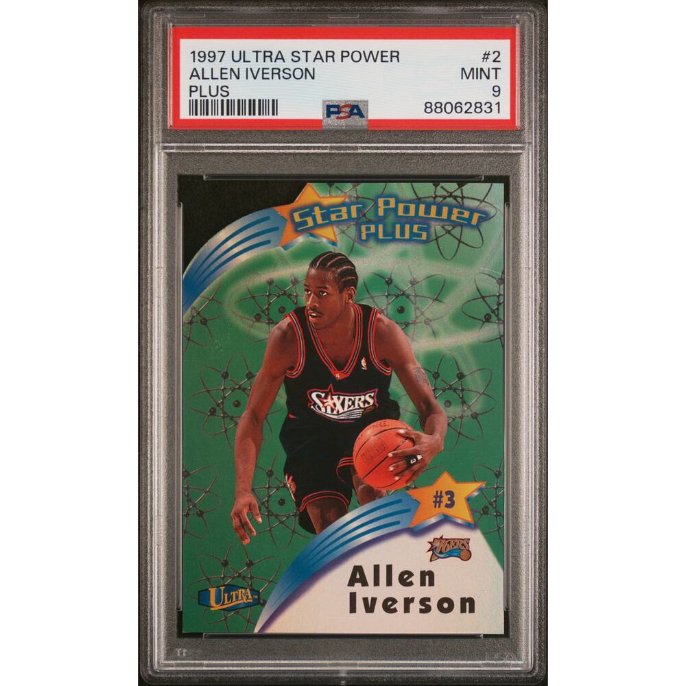 1997 Fleer Ultra Star Power Plus #2SPP Allen Iverson PSA 9 Philadelphia 76ers